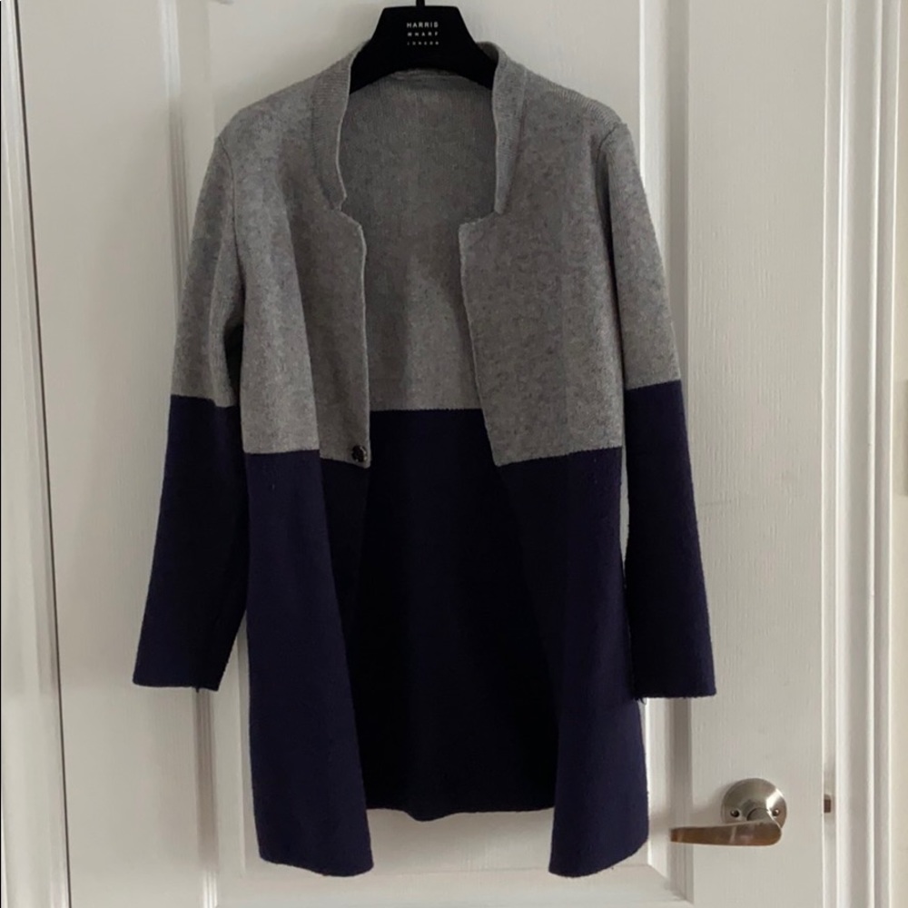 Colourblock Longline Cardigan